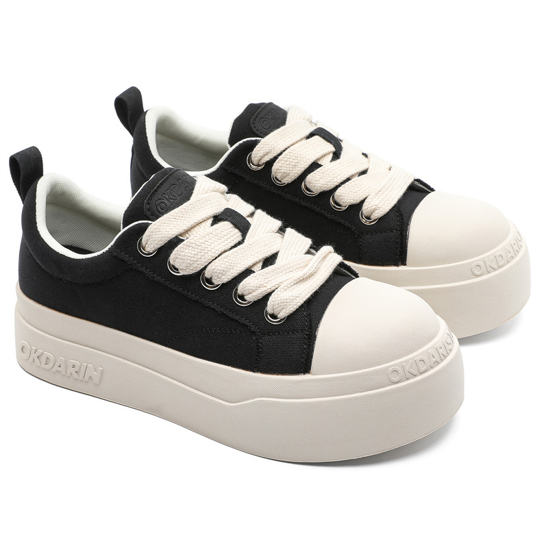 Unisex kedas no auduma ar apaļu purnu, 3–5 cm paaugstinājums, gumijas zole