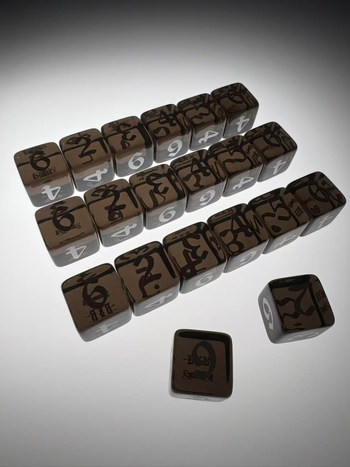 Зарове – акрил, правоъгълен ъгъл, алфанумерна марка, персонализиран печат за RPG настолна игра (Персонализация: Да; Марка: Three Benefits; Материал: Акрил; Стил: Правоъгъл ъгъл; Категория: Зарове)