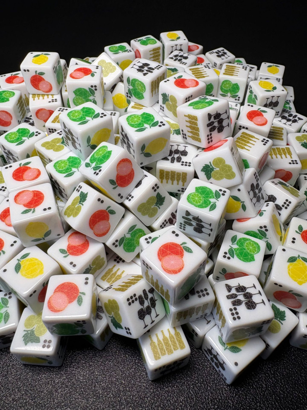 Акрилни зарчета за настолни игри, дизайн: правоъгълен ъгъл, форма: друга, кутия с 15000 капсули, персонализируеми