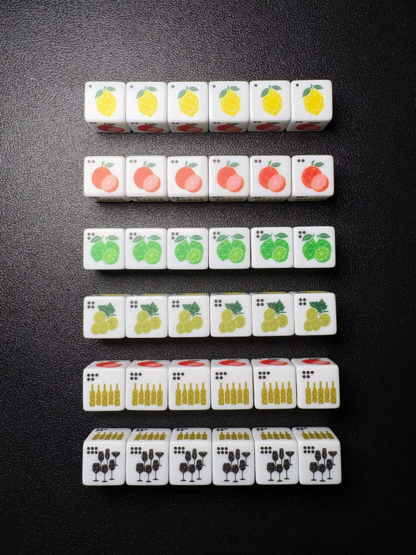 Акрилни зарчета за настолни игри, дизайн: правоъгълен ъгъл, форма: друга, кутия с 15000 капсули, персонализируеми