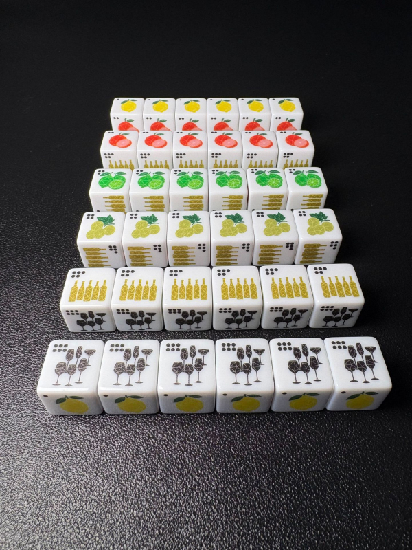 Акрилни зарчета за настолни игри, дизайн: правоъгълен ъгъл, форма: друга, кутия с 15000 капсули, персонализируеми