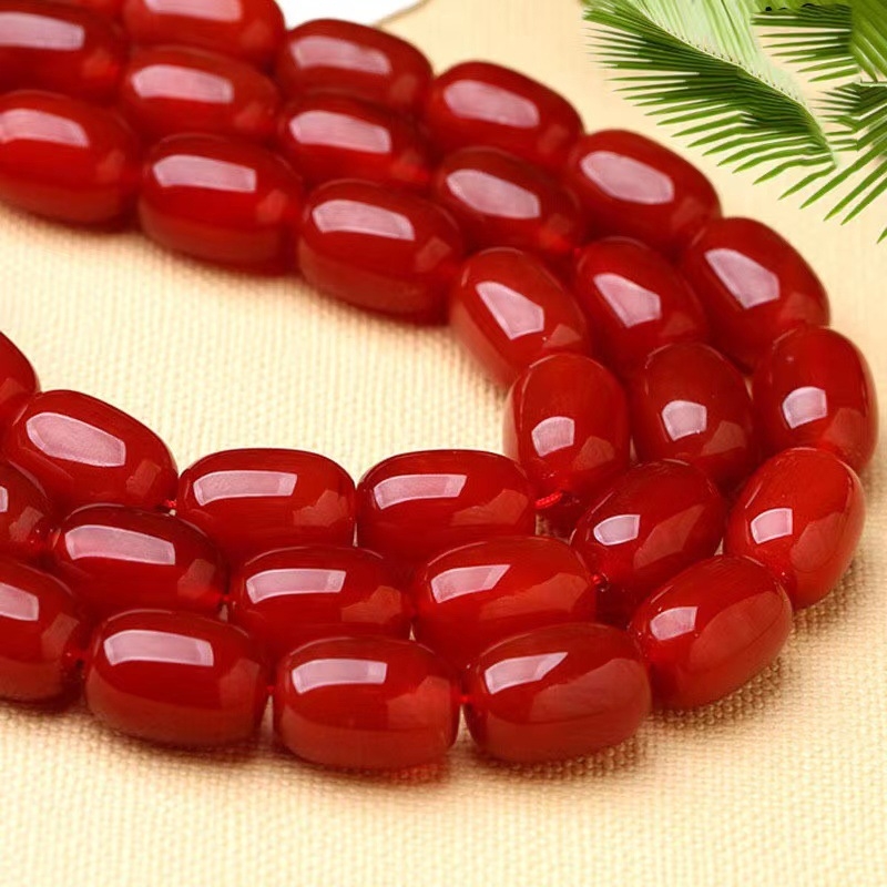 Perle od ahata – bubanj perle – tisak – Huizhou