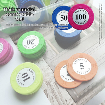 Меламинови чипове за Маџонг и Тексас Холдем покер – дебели висококачествени чипове за зали за карти, 1 спецификация, персонализируеми