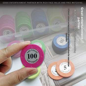 Меламинови чипове за Маџонг и Тексас Холдем покер – дебели висококачествени чипове за зали за карти, 1 спецификация, персонализируеми