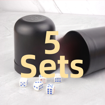 Комплект чаши за зарове – ABS конструкция; за бар, караоке и нощни клубове; за игри със зарове.