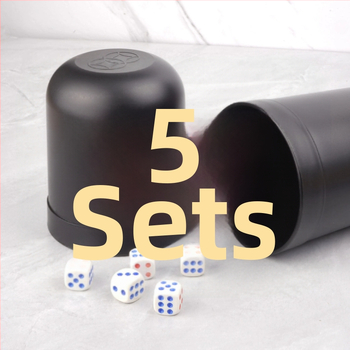 Комплект чаши за зарове – ABS конструкция; за бар, караоке и нощни клубове; за игри със зарове.