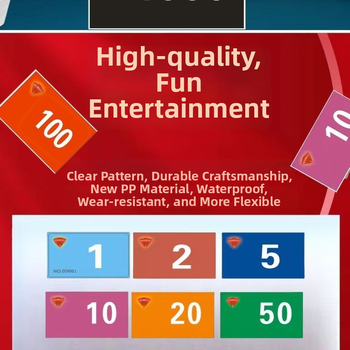 Матирани удебелени чип карти, двустранни игрални карти, меламин