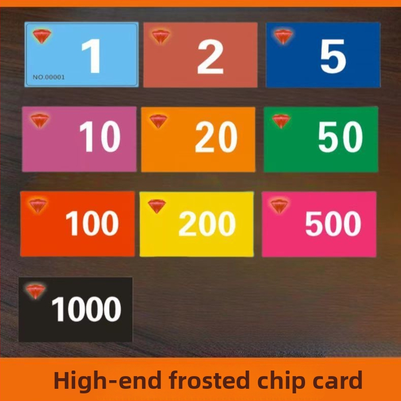 Матирани удебелени чип карти, двустранни игрални карти, меламин