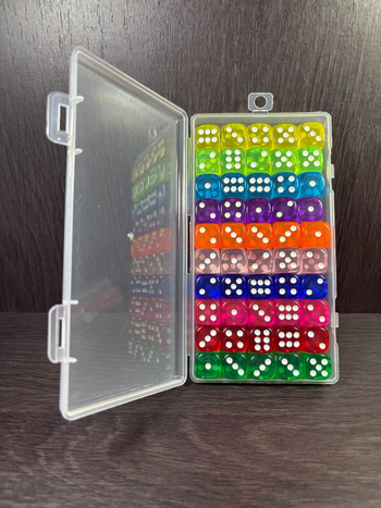 Акрилни кубчета за настолни игри със заоблени краища (Материал: Акрил; Форма: Друга; Опаковка: 500 броя; Възможна персонализация)