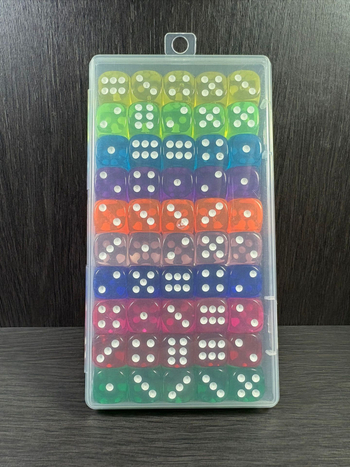 Акрилни кубчета за настолни игри със заоблени краища (Материал: Акрил; Форма: Друга; Опаковка: 500 броя; Възможна персонализация)