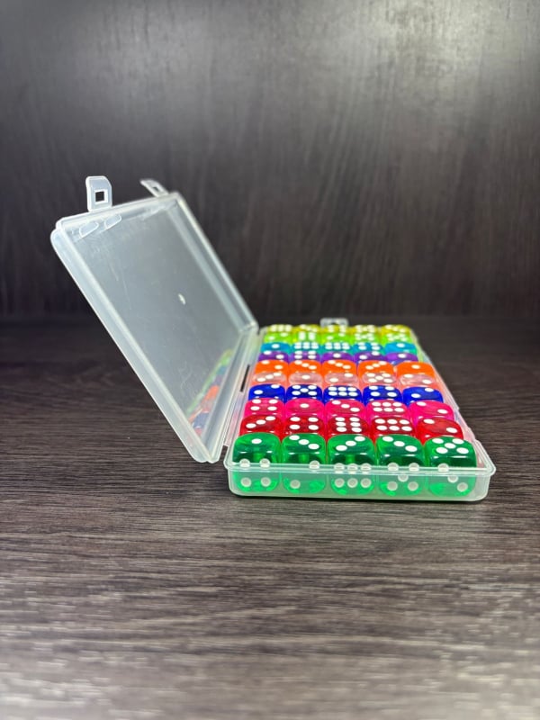 Акрилни кубчета за настолни игри със заоблени краища (Материал: Акрил; Форма: Друга; Опаковка: 500 броя; Възможна персонализация)