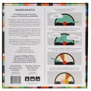 Wavelength társasjáték — kártya-alapú parti társasjáték érzelmi, látási és intellektuális fejlesztéssel, 14+ éveseknek