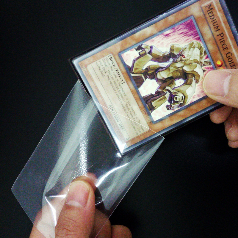 Henwei Yu-Gi-Oh! Θήκη Καρτών Τρίτου Επιπέδου, Εξωτερικό Κάλυμμα για Επιτραπέζια Παιχνίδια, Πλαστικό, 50 τεμάχια, Ματ 0.13 mm / Διαφανές 0.1 mm