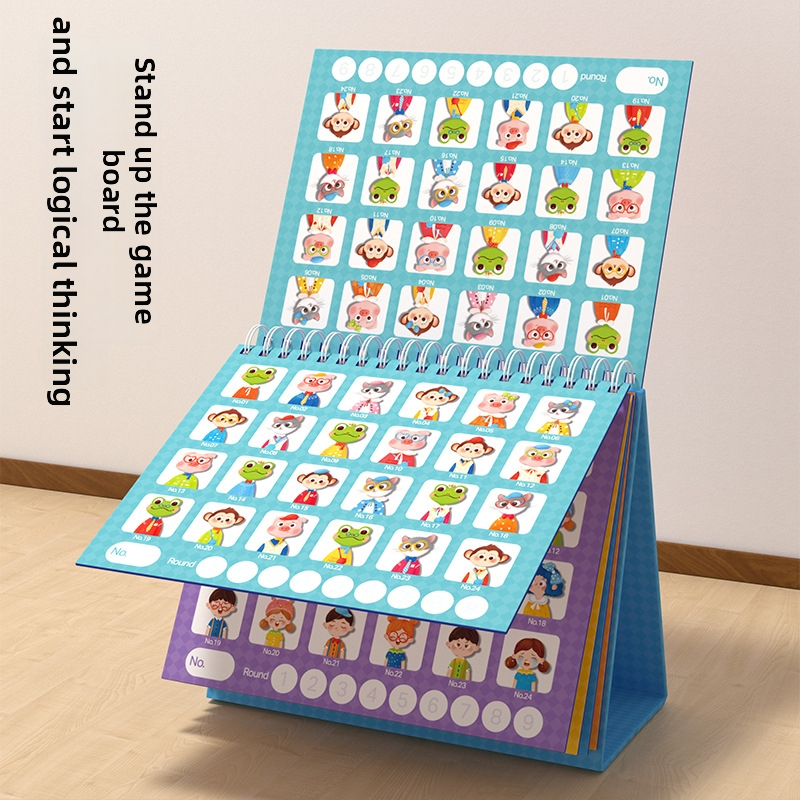 Pinwheel Guess Who I Am Card Game – Επιτραπέζιο παιχνίδι με χαρτόνι για γονέα και παιδί, ανάπτυξη λογικής σκέψης, 4–6 ετών