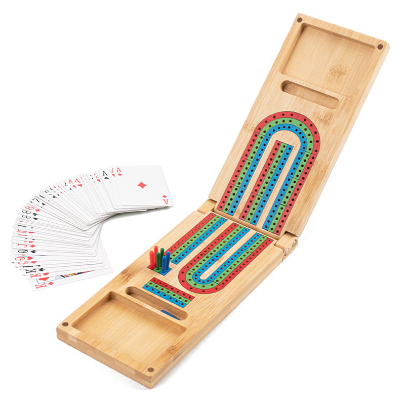 Drvena Cribbage ploča i kartična igra – Vakuumsko oblikovana ambalaža, Šifra proizvoda 278, Primjereno za uzrast 4–6 godina