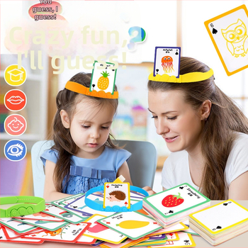 Επιτραπέζιο παιχνίδι με κάρτες-παζλ για παιδιά 4–6 ετών, πλαστικό, έγχρωμη συσκευασία, διαδραστικό εκπαιδευτικό παιχνίδι για γονέα-παιδί