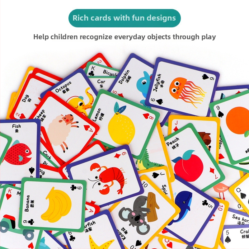 Επιτραπέζιο παιχνίδι με κάρτες-παζλ για παιδιά 4–6 ετών, πλαστικό, έγχρωμη συσκευασία, διαδραστικό εκπαιδευτικό παιχνίδι για γονέα-παιδί