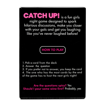 Catch Up! Girls Night – Party Strategijska kartaška igra za djevojke, Materijal: papir; Pakiranje: torba/opp vrećica; Dobna skupina 15–35