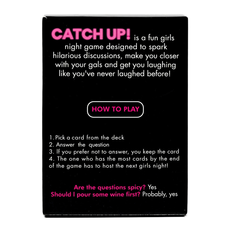 Catch Up! Girls Night – Party Strategijska kartaška igra za djevojke, Materijal: papir; Pakiranje: torba/opp vrećica; Dobna skupina 15–35