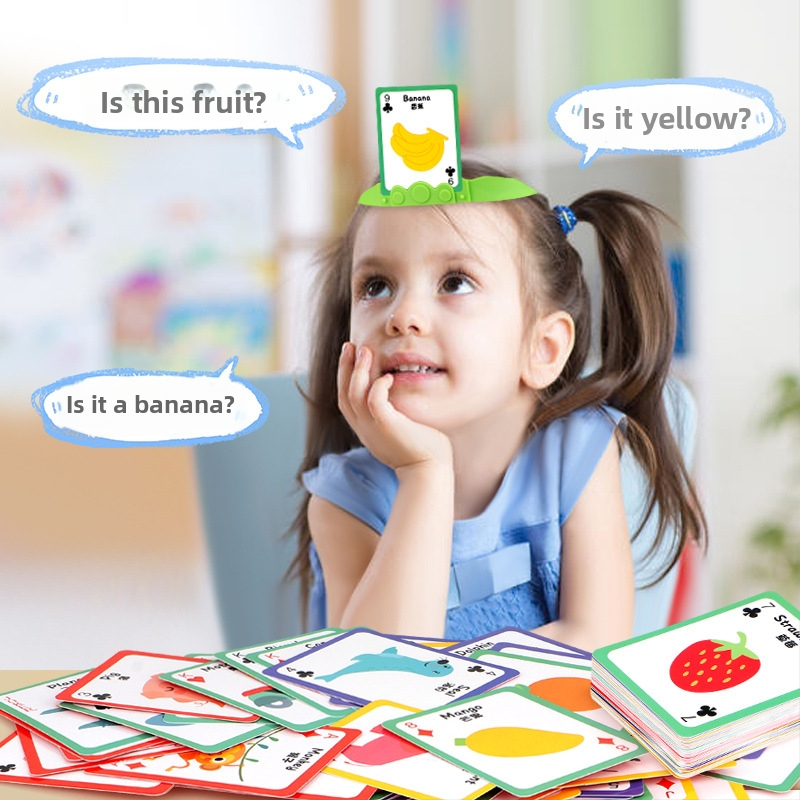 Plastové kartičky stolovej hry Draw and Guess pre deti, vzdelávacia puzzle hra, vek 4–6 rokov, balenie v krabičke, vhodné do školy