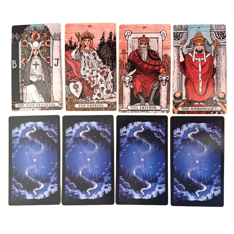 Σετ Ταρώ Rings of Fortune — Σύστημα Rider-Waite — 350 g επικαλυμμένο χαρτί — Κάρτες επιτραπέζιου παιχνιδιού — Για ηλικίες 15–35