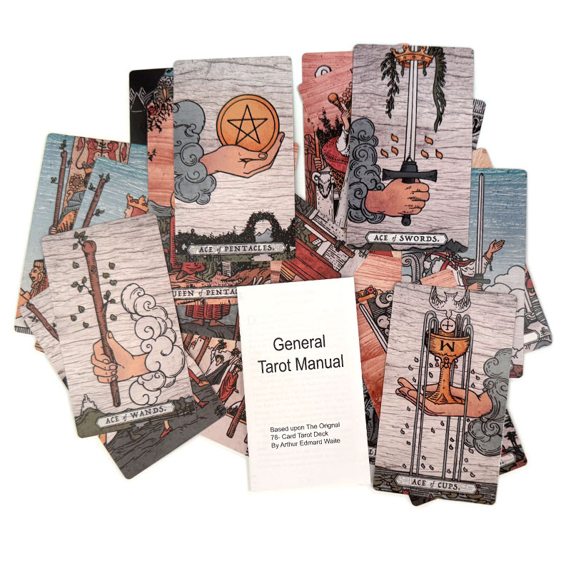 Σετ Ταρώ Rings of Fortune — Σύστημα Rider-Waite — 350 g επικαλυμμένο χαρτί — Κάρτες επιτραπέζιου παιχνιδιού — Για ηλικίες 15–35