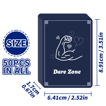 Ledatong Карти за настолна игра – 50 карти, хартия, цветна кутия, подходящи за забавления и срещи, за възраст 14+