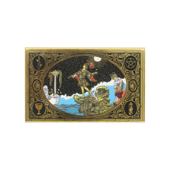 Waite Tarot špil: plastičan, vodootporan, zlatna folija, panoramsko klasično izdanje, 14+