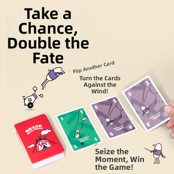 Flea Circus lauamängu kaardid — kaasaskantav taskumäng, paberkaardid; soodustab vanemate ja laste omavahelist suhtlemist; vanusevahemik 4–14 aastat.