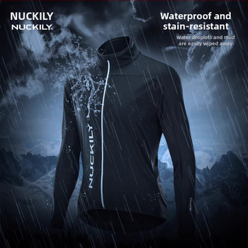 NUCKILY zimski unisex komplet za vožnju biciklom: topao, Spandex tkanina, jednobojni uzorak, za vožnju