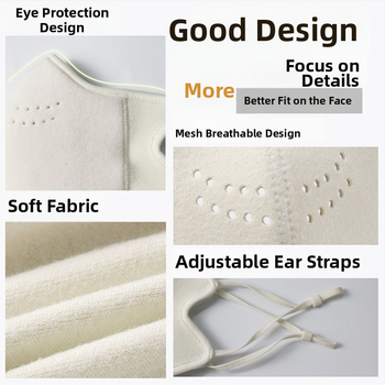 Šilta žieminė veido kaukė su ausų kilpa, vėjo ir dulkių apsauga, poliesterio pluoštas, Shao qi