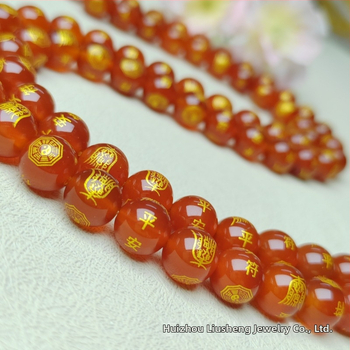 DIY perle za nakit, agat i staklo, toplim otiskivanjem, oslikane i elektroplatirane, znak mira, Liusheng Jewelry