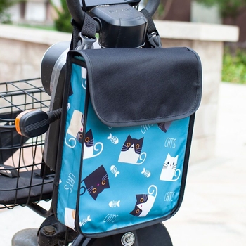 Torba za bicikl s crossbody remenom i nosačem upravljača — Strong Factory, bez unutarnje podstave, bez uvoza