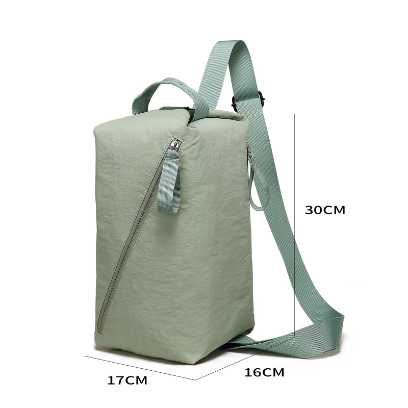 Nylon sportski ruksak, prozračan, vodootporan, ultralak, otporan na rezanje, zakrivljeni kaiš za rame, unisex.