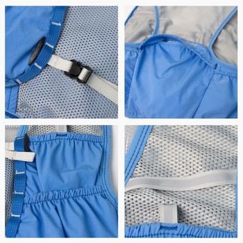 Ranac za cross-country trčanje — lagan, prozračan i otporan; unisex, poliester; ergonomske zakrivljene naramenice; za planinarenje, uspon i biciklizam