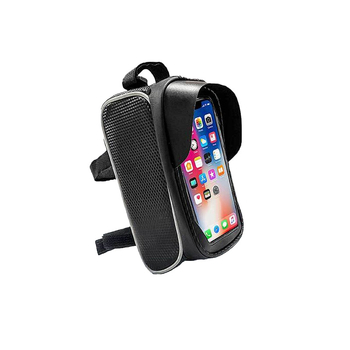 Torba za gornji okvir bicikla, PU koža, vodootporna zaštita za telefon, 1 L kapaciteta, Hongde