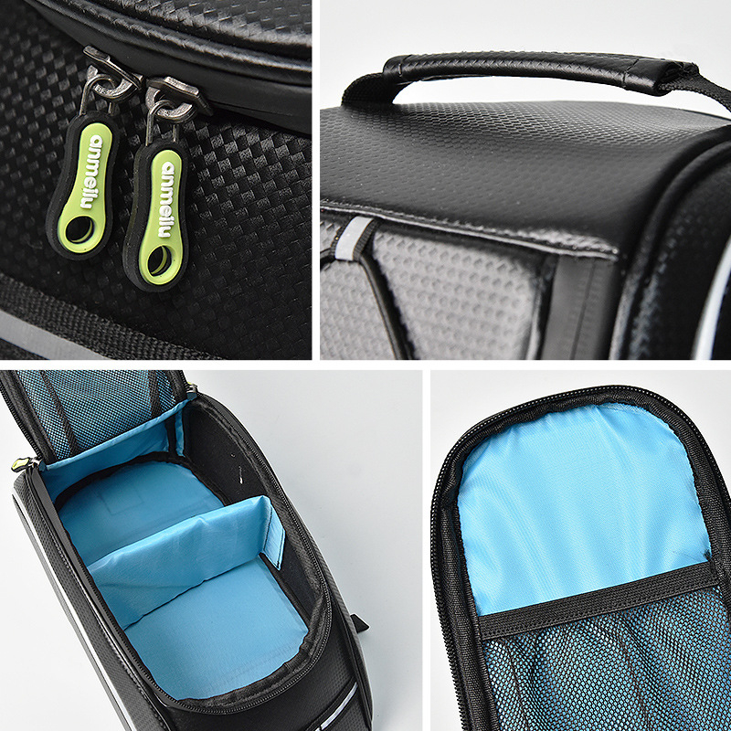 ANMEILU PU stražnja pannier torba za bicikl, 8L, model 7010, vodootporna, s podstavom