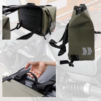 LHK Lhk0358 PP sānu soma motociklam – ūdensizturīga, ar ātru atbrīvošanu, ceļojumu soma