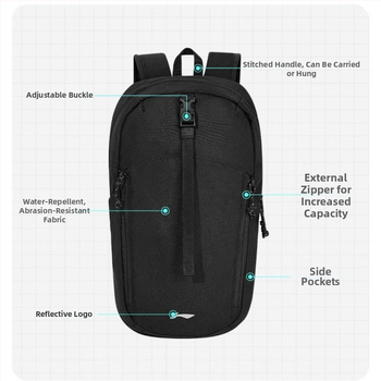 Li Ning velosipēdu un pārgājienu mugursoma, ūdensizturīgs neilons, ārēja sporta soma