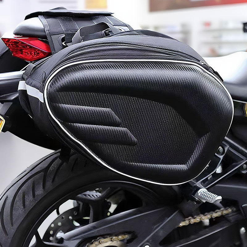 Motocikla sānu soma ar ķivere kabatu, modelis A0106, PVC, ietilpība 30L, Xing xiuya, lietus pārsegs iekļauts