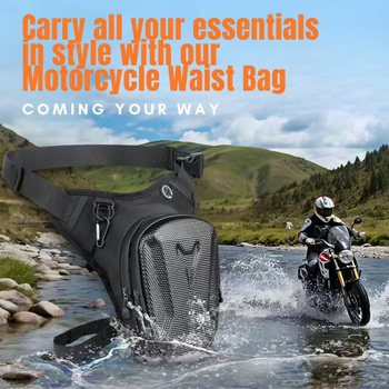 Motocikla ceļojumu soma ar stingru korpusu, poliesters, 1 L, ūdensizturīga ar lietus pārsegu