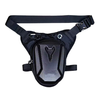 Motocikla ceļojumu soma ar stingru korpusu, poliesters, 1 L, ūdensizturīga ar lietus pārsegu