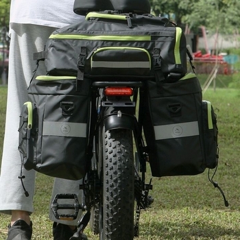 Torba za bicikl na stražnji nosač, 3-in-1, vodootporna, velika kapaciteta za duga putovanja
