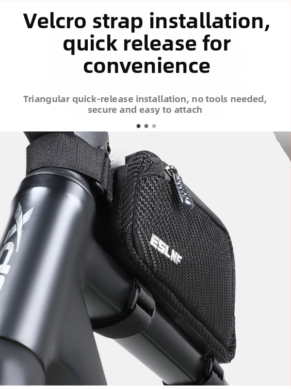 Taška na bicykel na hornej rámovej trubke, veľká kapacita, koža + retro EVA 3mm, model 1, na skladovanie