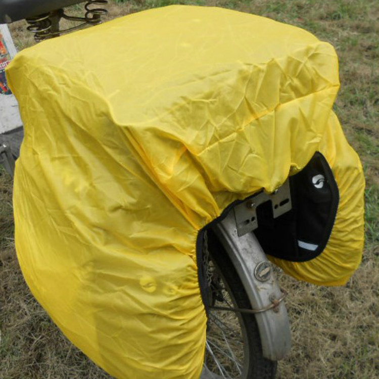 Torba za stražnji nosač bicikla – 43 L, platnena, tri-u-jednom Tote, vodootporna, model N87, s unutarnjim slojem