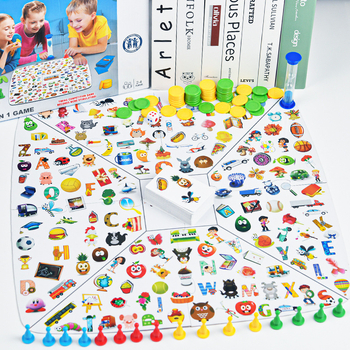 Detektív kártyás társasjáték gyerekeknek – műanyag, márka ELM/huamela, kor 4–14, edzés érzelmek, látás, szellemi fejlődés, kéz-agy koordináció, szülő-gyermek kommunikáció; dupla interakció