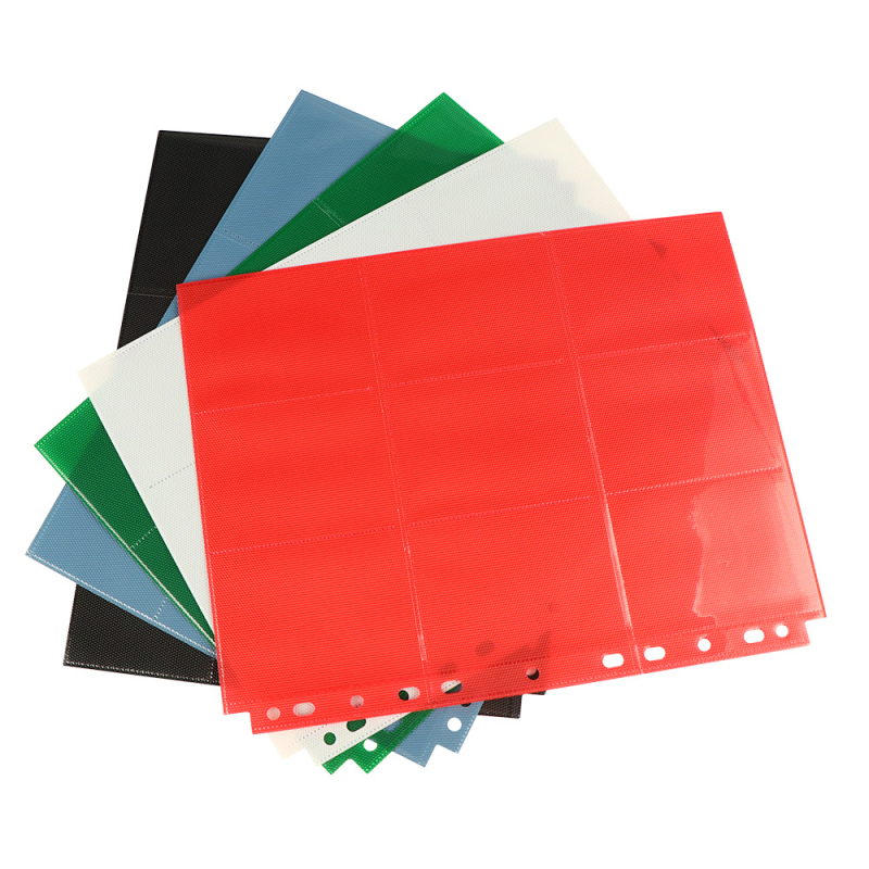 Henwei 9‑kép Függőleges Kártyaalbum Ultraman és Pokémon számára — 11 Lyuk, Három Réteg Loose-Leaf, Oldalsó Nyitás, Kétoldalas Lapok, Műanyag