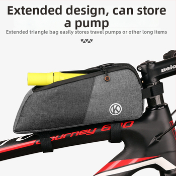 Taška na hornú rámu bicykla, nylon, objem 1 L, model 83454, s vnútorným podšitím