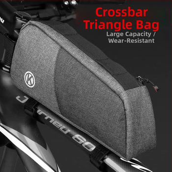 Taška na hornú rámu bicykla, nylon, objem 1 L, model 83454, s vnútorným podšitím