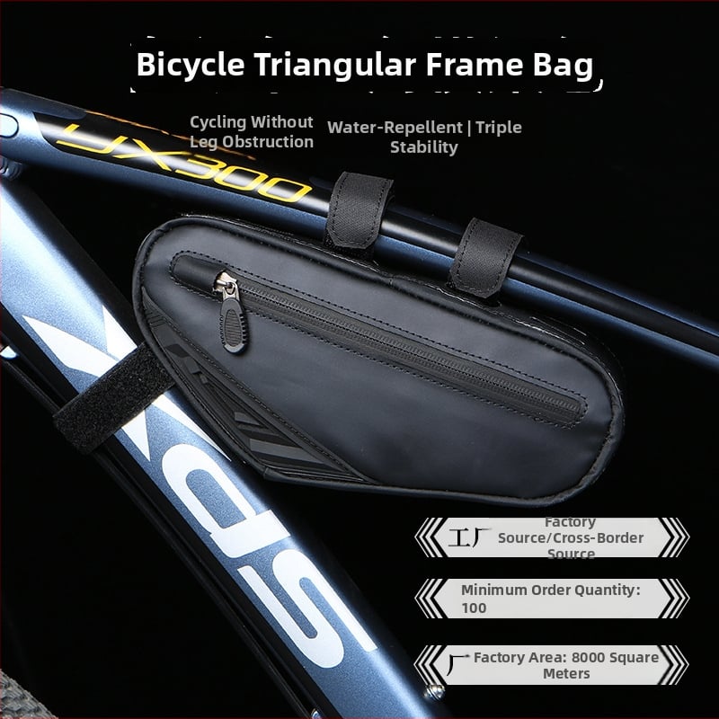 Taška na rám bicykla v trojuholníkovom tvare - PU materiál, nepremokavá, model H012, značka HAYSPORT, kapacita 1